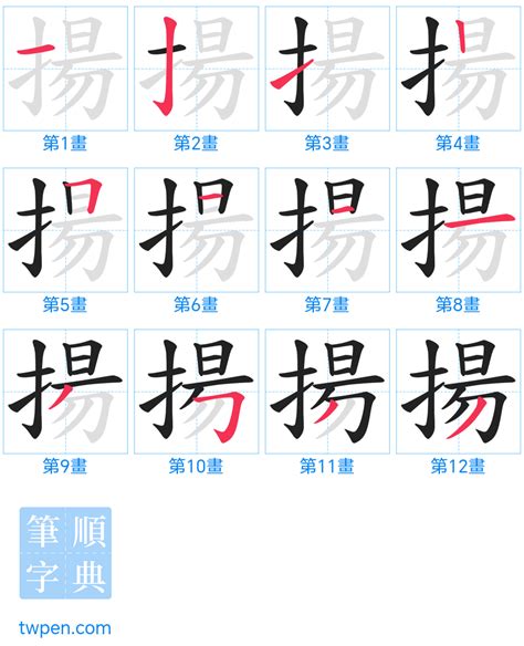 揚筆畫|揚字的意思